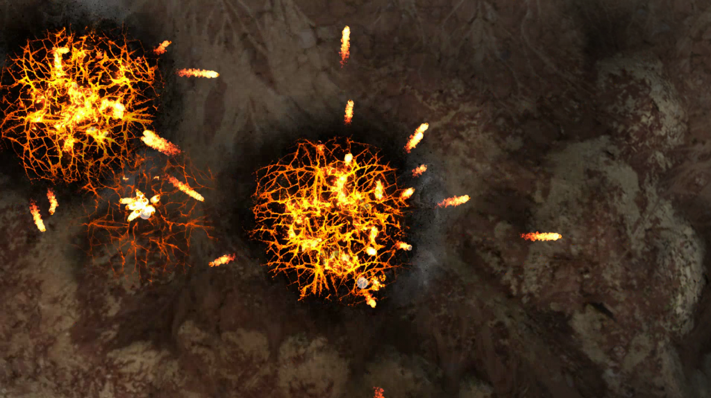 雷达互动-火山爆发